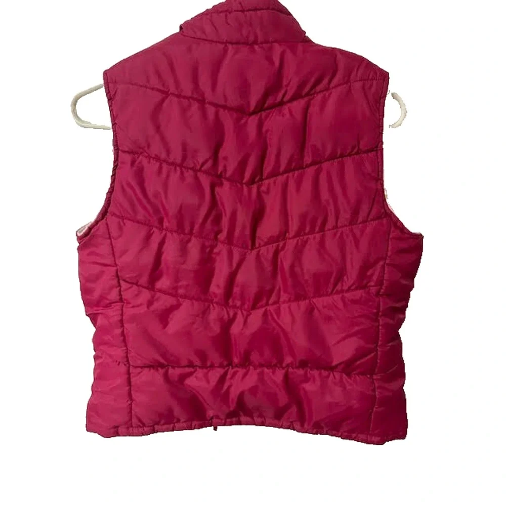 Talbots Talbots Kids Puffer Vest Pink Full Zip Quilted Girls 14/16